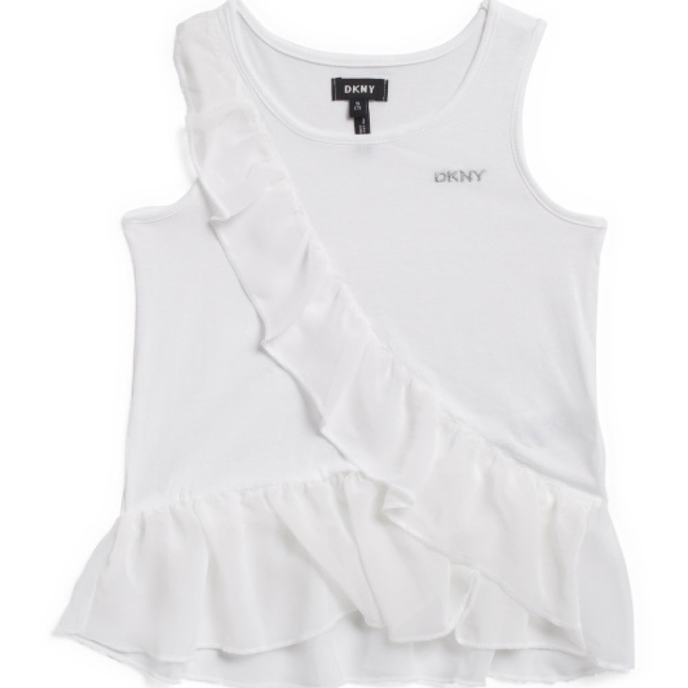 DKNY Big Girls Flare Peplum Top